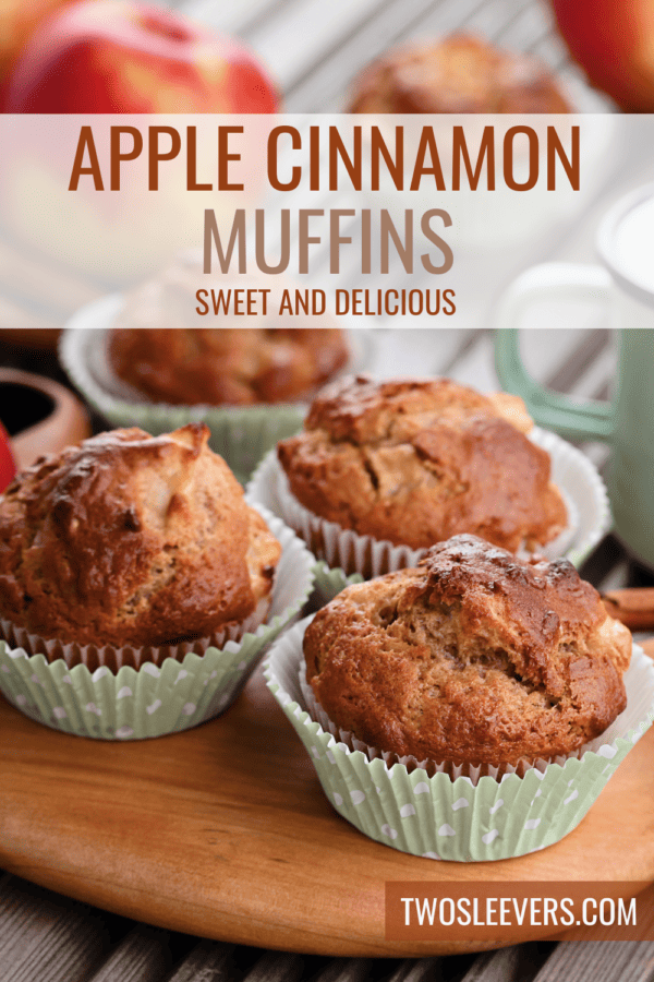 Apple Cinnamon Muffins Pin with text overlay