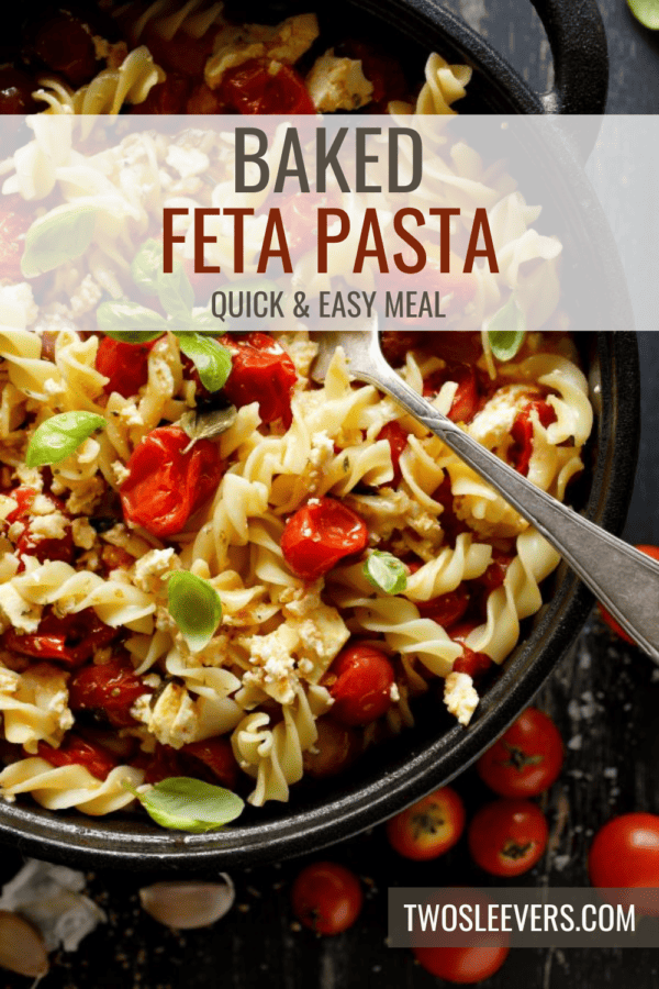 Baked Feta Pasta Pin with text overlay