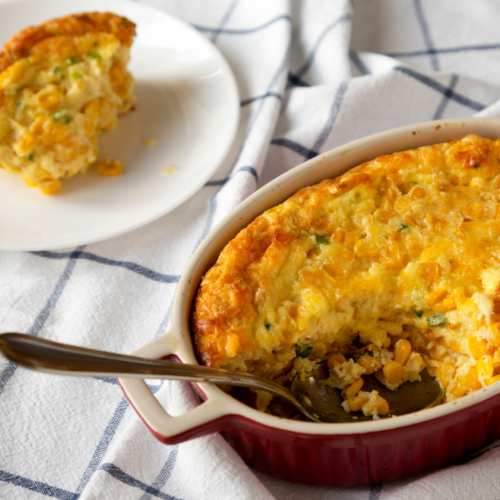 Cheesy Corn Casserole | Corn Casserole Recipe - TwoSleevers