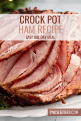 Crock Pot Ham Pin with text overlay