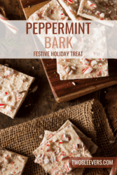 Peppermint Bark Pin with text overlay