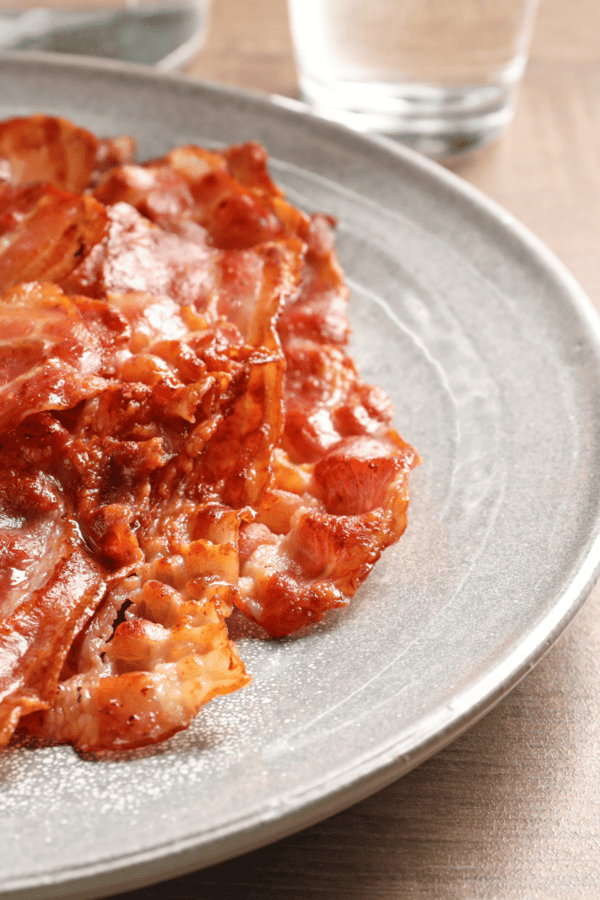 Oven Baked Bacon on a plate