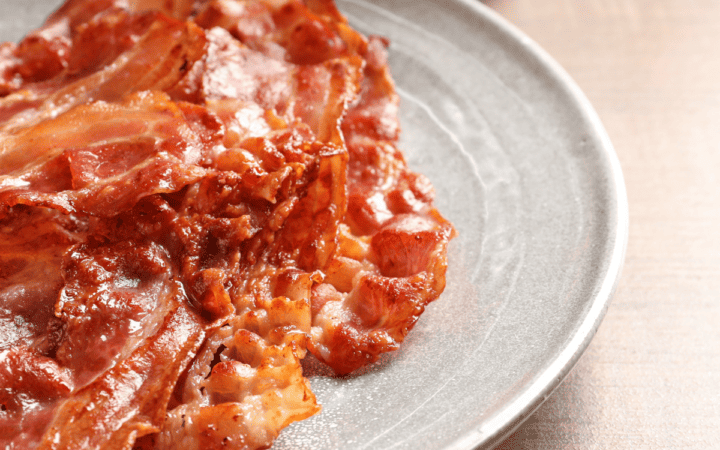 Oven Baked Bacon on a plate
