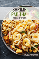 Shrimp Pad Thai Pin with text overlay