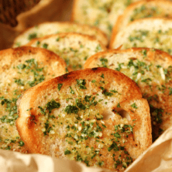 Texas Toast Garlic Bread in a basket