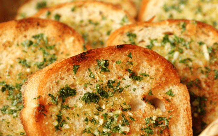 Texas Toast Garlic Bread in a basket