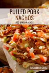 Pulled Pork Nachos Pin with text overlay