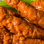 Close up image of buffalo chicken tenders - 9