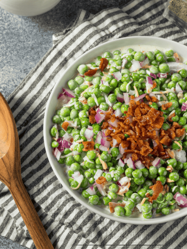 PEA SALAD RECIPE | CLASSIC PEA SALAD - TwoSleevers