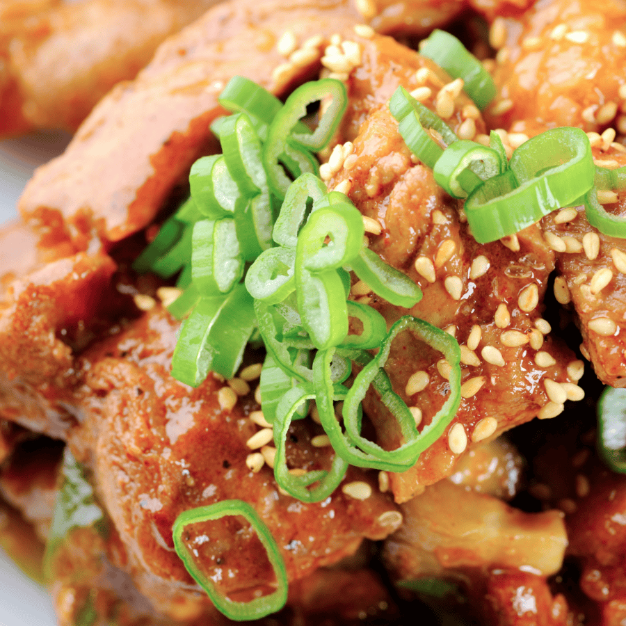 Close up image of Chicken Bulgogi