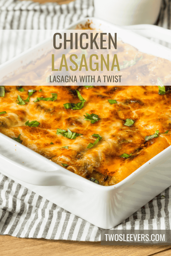 Chicken Lasagna Pin with text overlay