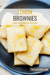 Lemon Brownies Pin with text overlay