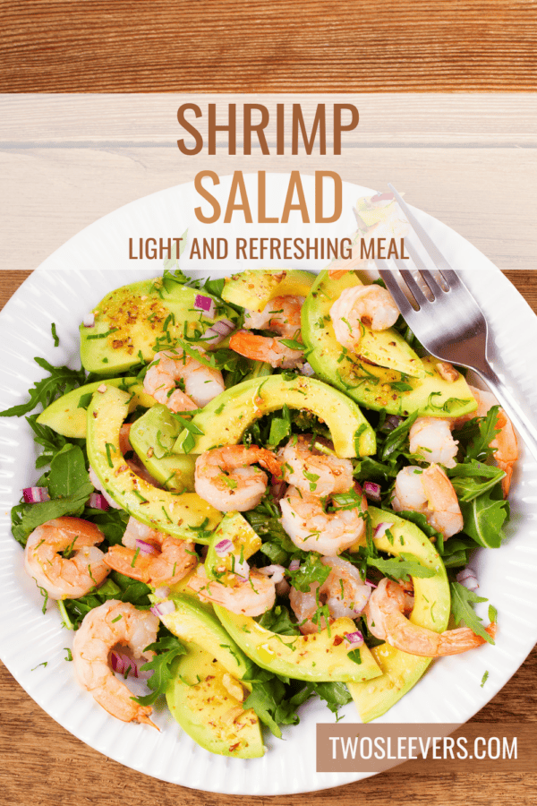Shrimp Salad Pin with text overlay