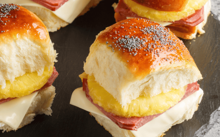 Close up image of Breakfast Sliders