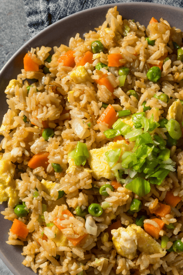 Overhead image of Fried Rice in a bowl