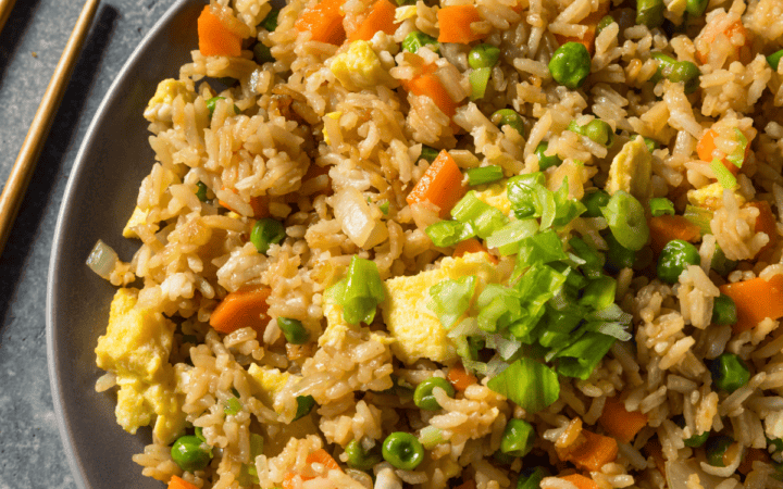 Overhead image of Fried Rice in a bowl