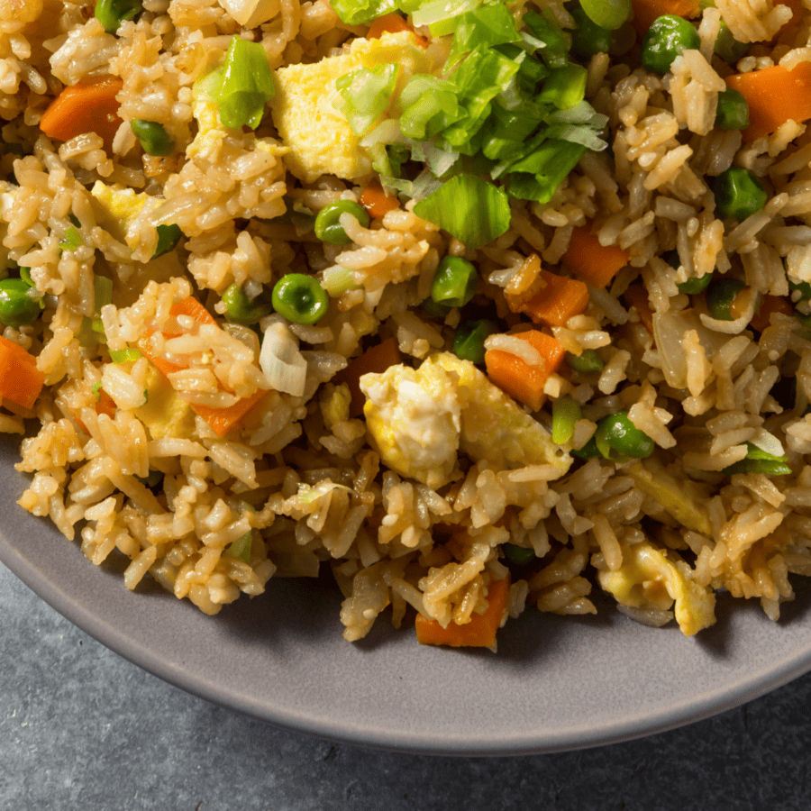 Close up image of fried rice