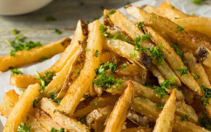 Close up image of Homemade French Fries