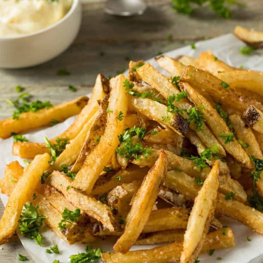 Close up image of Homemade French Fries