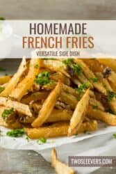 Homemade French Fries Pin with text overlay