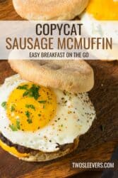 Copycat Sausage McMuffin Recipe | English Muffin Sandwich