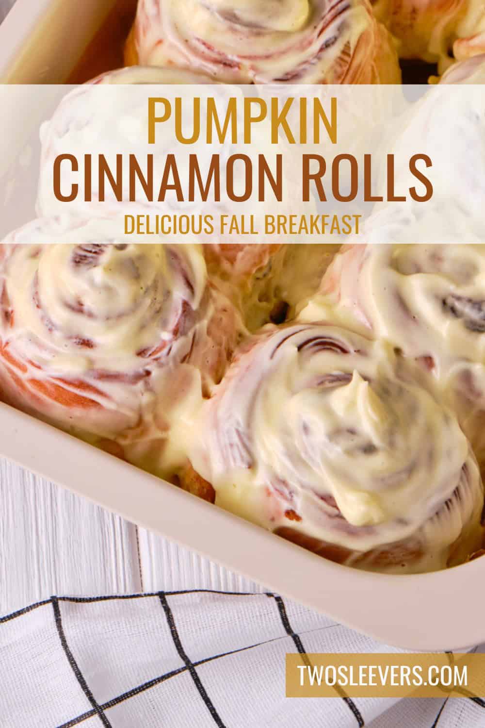 Pumpkin Cinnamon Rolls Recipe With Cream Cheese Icing