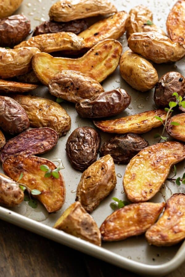 Overhead image of Sheet Pan Potatoes