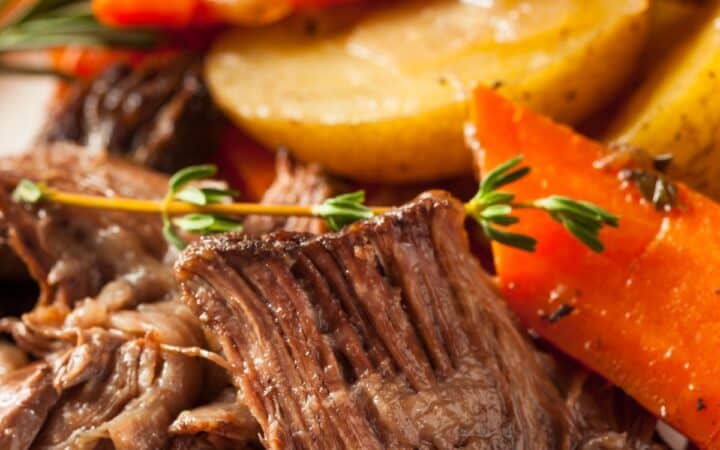 Close up image of a Slow Cooker Chuck Roast