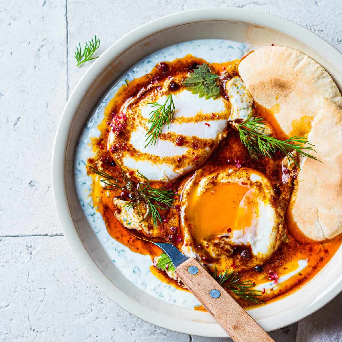 Turkish Eggs | Easy And Delicious Çılbır Recipe - TwoSleevers