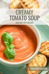 Creamy Tomato Soup Recipe | Prompt Pot Creamy Tomato Soup – TwoSleevers