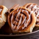 Close up image of Chocolate Cinnamon Rolls - 7