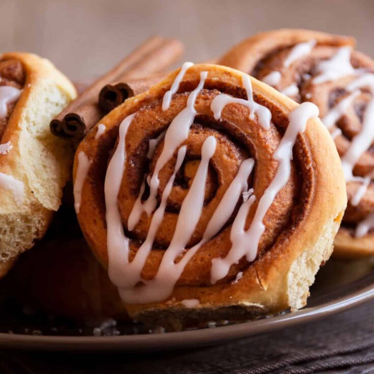 Close up image of Chocolate Cinnamon Rolls