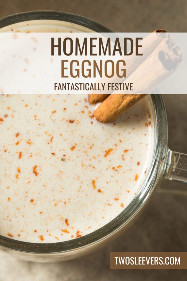 Eggnog Pin with text overlay