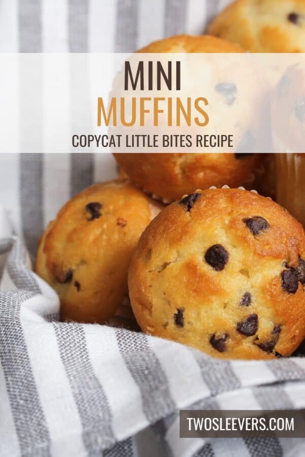 Mini Muffins Pin with text overlay