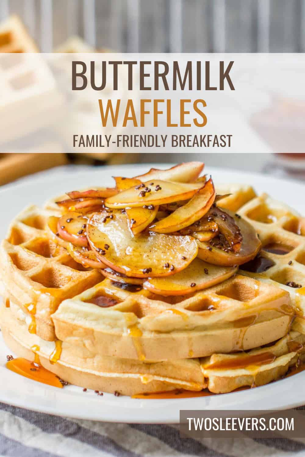 Buttermilk Waffles | Fluffy Buttermilk Waffle Recipe - TwoSleevers