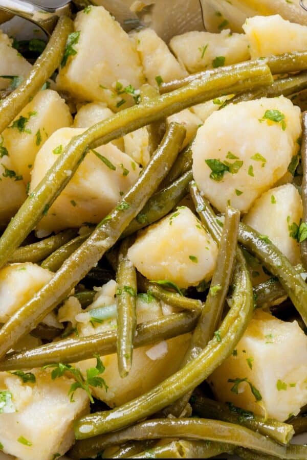 Close up image of Instant Pot Green Beans and Potatoes