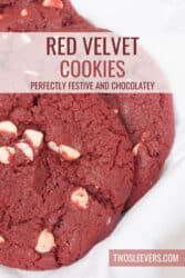 Red Velvet Cookies Pin with text overlay