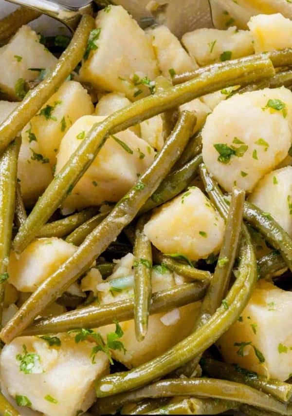 Close up image of Instant Pot Green Beans and Potatoes