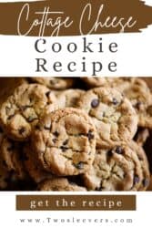 Cottage Cheese Cookies Pin with text overlay - 1