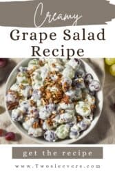 Grape Salad Recipe | Straightforward Creamy Grape Salad – TwoSleevers