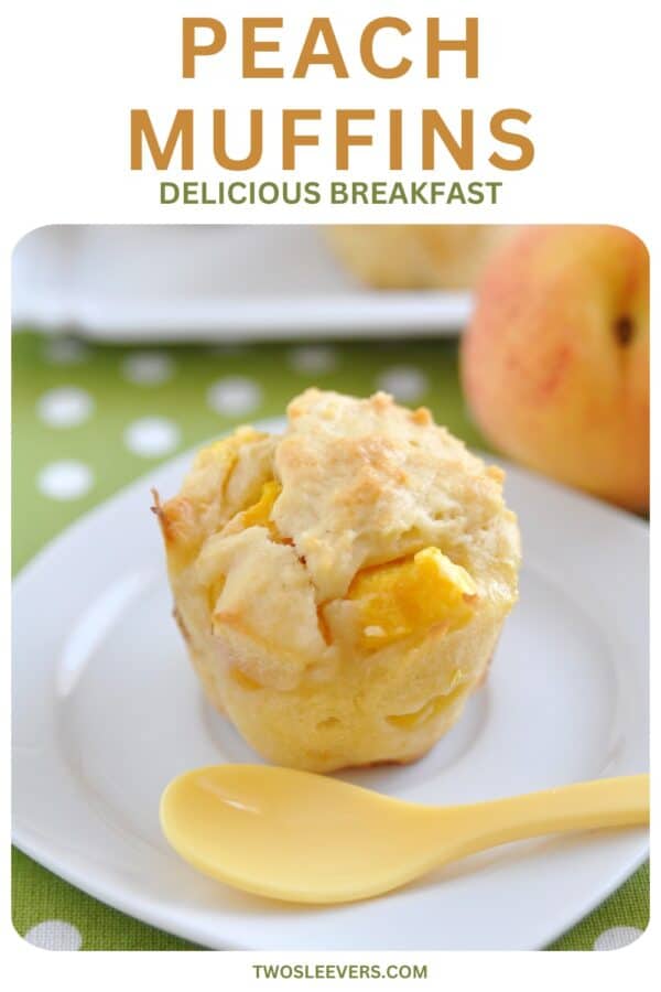 Peach Muffins Pin with text overlay