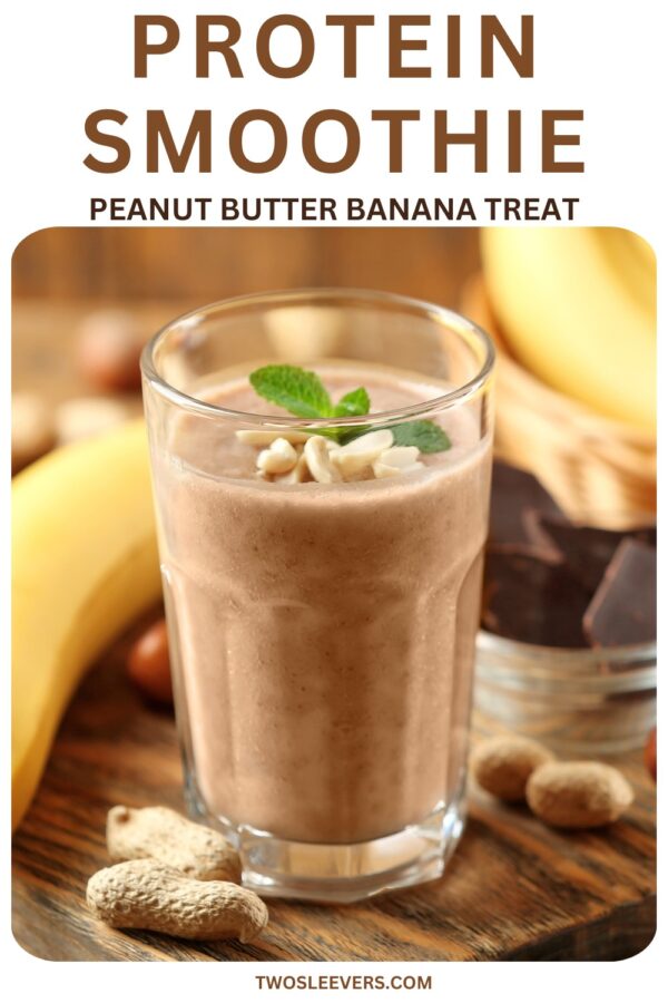 Protein Smoothe Pin with text overlay