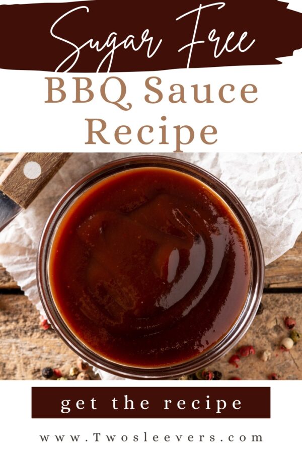 Sugar Free BBQ Sauce Pin with text overlay