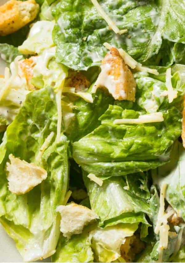 Close up imgage of a Caesar Salad