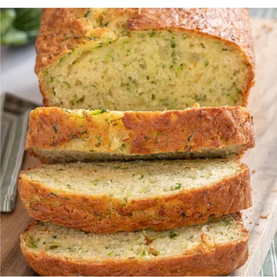 Close up image of Lemon Zucchini Bread