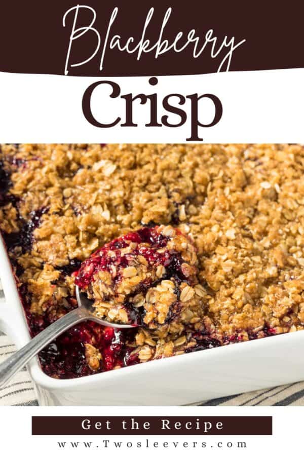 Blackberry Crisp Pin with text overlay