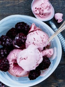 Blackberry Ice Cream Recipe | Homemade Blackbery Ice Cream