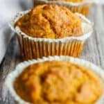 Close up image of Healthy Pumpkin Muffins - 8