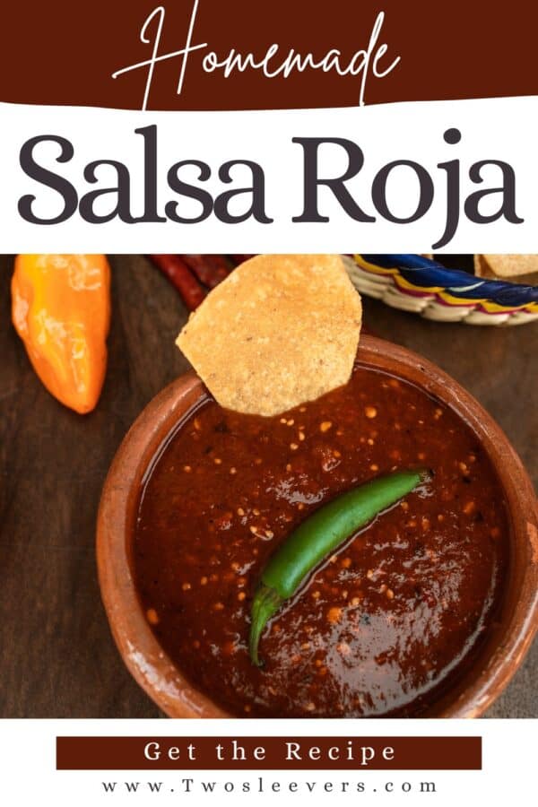 Salsa Roja Pin with text overlay