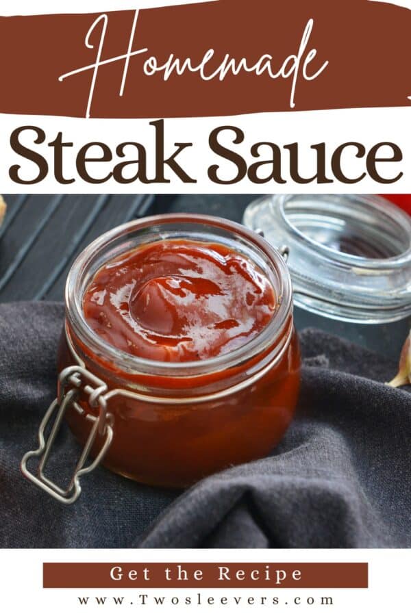 Steak Sauce Pin with text overlay